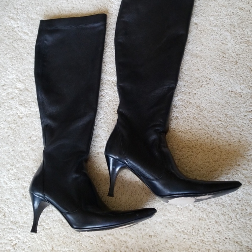 Cole Haan pleather high boots